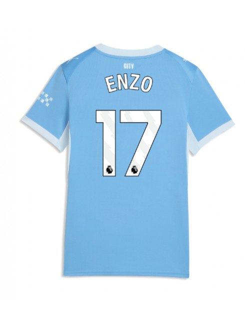 Manchester City Enzo Fernandez #17 Heimtrikot für Frauen 2026-27 Kurzarm Manchester City Enzo Fernandez #17 Heimtrikot für Frauen 2026-27 Kurzarm